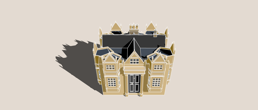 Illustration of a listed building for an article exploring the key factors of owning a listed property in the UK.