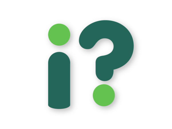 Green ‘i’ beside a question mark, illustrating details about Intelligent Insurance